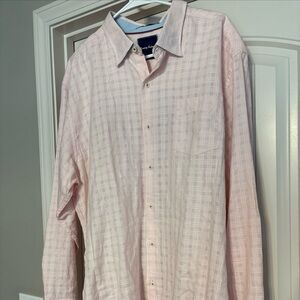 Tommy Bahama Light Pink Checkered Shirt XL